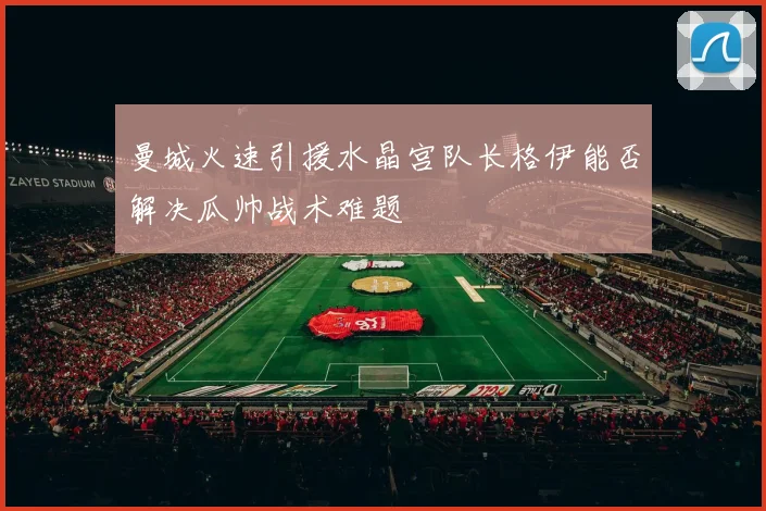 曼城火速引援水晶宫队长格伊能否解决瓜帅战术难题